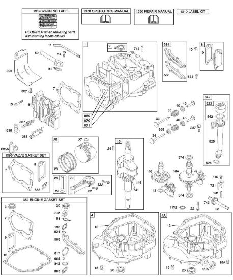 C - Camme, albero motore, cilindro, coppa motore, set guarnizioni, lubrificazione, gruppo pistone, valvole B&S - 12 €¦ 12X802-0115-E1 brand Stihl
